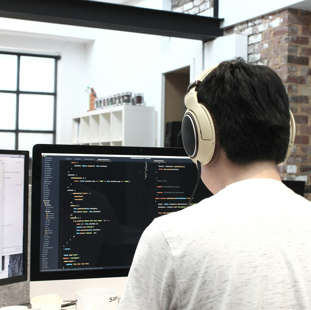 developer building website